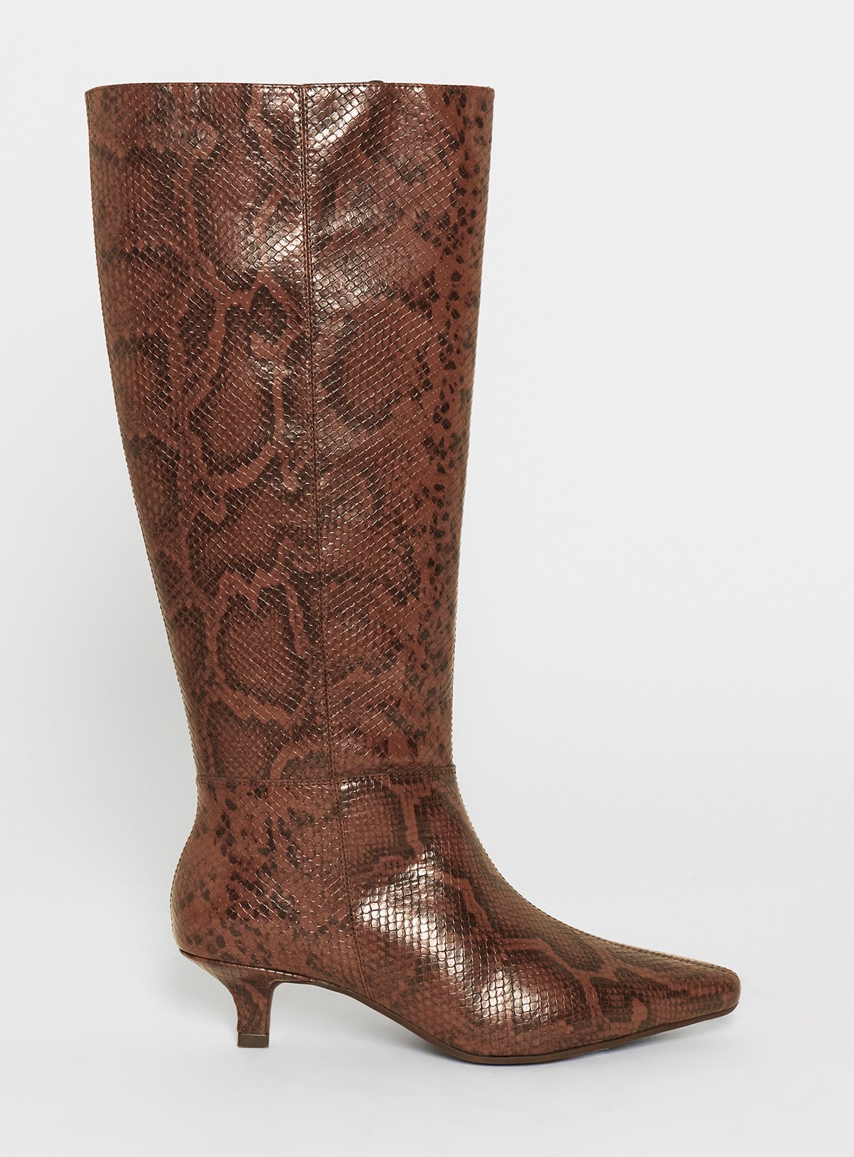 JD WILLIAMS Pointed Kitten Heel Knee Boot Wide Fit 9 - Image 3 thumbnail